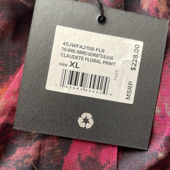 Joes claudete floral print NWT in XL - Picture 3 of 3